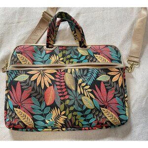 Kayond Forest Series Black Patten Water-Resistant Laptop Shoulder Messenger Bag